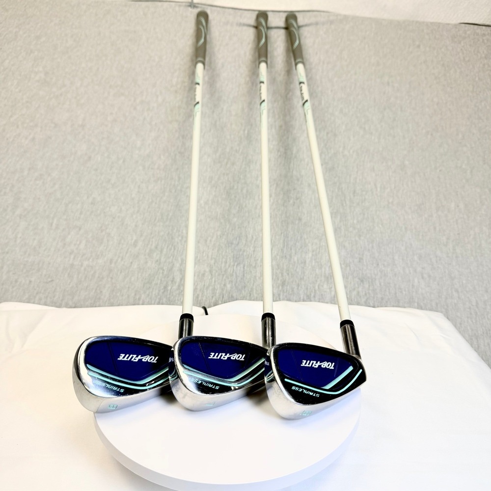 Top Flite Womens Flex Golf Iron Set 6 7 8 Right Hand Graphite Shaft Stainless